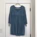 Madewell Dresses | Madewell Long Sleeve Dress. | Color: Blue/Black | Size: Xxs