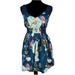 Free People Dresses | Free People Women's Size Small Floral Dress | Color: Blue/Black | Size: S