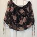 American Eagle Outfitters Tops | American Eagle Outfitters Off The Shoulder Floral | Color: Black | Size: M