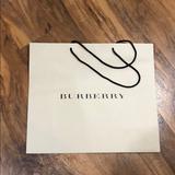 Burberry Accessories | New Large Burberry Gift Paper Bag | Color: Cream | Size: Os