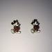 Disney Jewelry | Classic Disney Mickey Earrings | Color: White/Silver | Size: Os