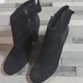 Kate Spade Shoes | Kate Spade Suede And Glitter Booties Sz 9.5 | Color: Black | Size: 9.5