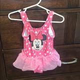 Disney Swim | Disney Toddler Girl Swimsuit | Color: Pink/White | Size: 24mb