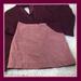 Free People Skirts | Free People Faux Suede Vegan Leather Skirt 4 | Color: Pink/Purple | Size: 4