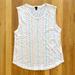 J. Crew Tops | J. Crew Sequin Sleeveless Tee Top M | Color: Silver | Size: M