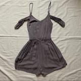American Eagle Outfitters Dresses | Lavender Romper | Color: Black | Size: Xs