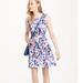 J. Crew Dresses | Like New, J Crew Watercolor Dress, Size 4 | Color: White/Silver | Size: 4