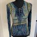 Free People Tops | Free People Beautiful Bohemian Too | Color: Black/Blue | Size: Xs