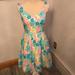 Lilly Pulitzer Dresses | Gently Used Lilly Pulitzer Floral Dress Size 2 | Color: Tan | Size: 2