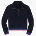 J. Crew Sweaters | J.Crew Quarter Zip Sweater Pull-Over Xxs | Color: Blue | Size: 0