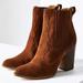 Anthropologie Shoes | Dolce Vita Conway Chelsea Stacked Suede Boot | Color: Brown | Size: 10