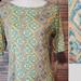 Lularoe Dresses | Lularoe Julia Dress | Color: Tan/Gray | Size: L