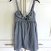 Anthropologie Dresses | Anthro Cooperative Chambray Cutout Tie Front Dress | Color: Gray | Size: 6