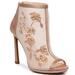 Jessica Simpson Shoes | Jessica Simpson Womens Pedell Peep Toe Booties | Color: Cream | Size: 8