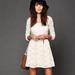 Free People Dresses | Free People Rose Garden Vtg Lace Skater Dress | Color: Cream | Size: Xs