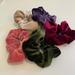 Urban Outfitters Accessories | Assortment Pack Of 5 Velvet Scrunchies | Color: Black | Size: Os