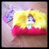 Disney Accessories | Fuzzy Belle Bag | Color: Yellow | Size: Osg