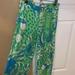 Lilly Pulitzer Pants & Jumpsuits | Lily Pulitzer Floral Patterned Pants | Color: Green | Size: 2