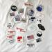Brandy Melville Accessories | Brandy Melville Stickers | Color: Silver/White | Size: Os