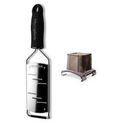 Microplane Gourmet Große Raspel 45006 + Fingerschutz Image