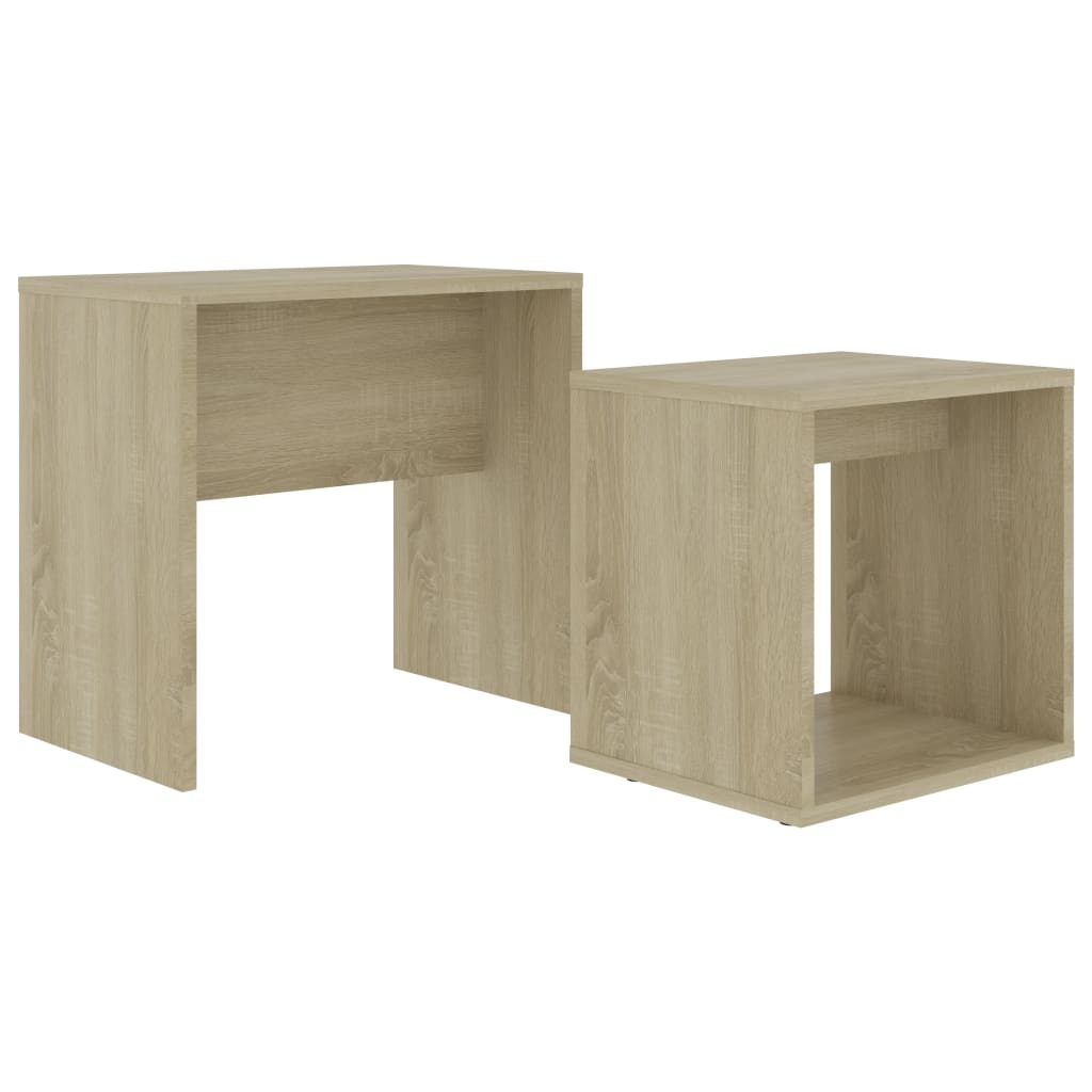 vidaXL Couchtisch-Set Sonoma-Eiche 48 x 30 x 45 cm Spanplatte Image