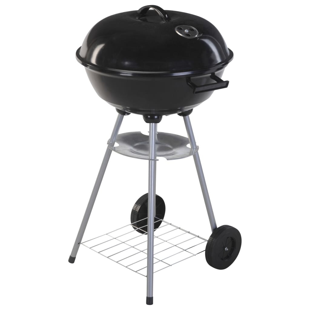 ProGarden Kugelgrill auf Rädern 46 cm Schwarz Image