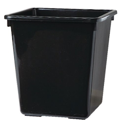 Vepa Bins Kunststoff Papierkorb 34 x 34 x 36 cm Schwarz Image