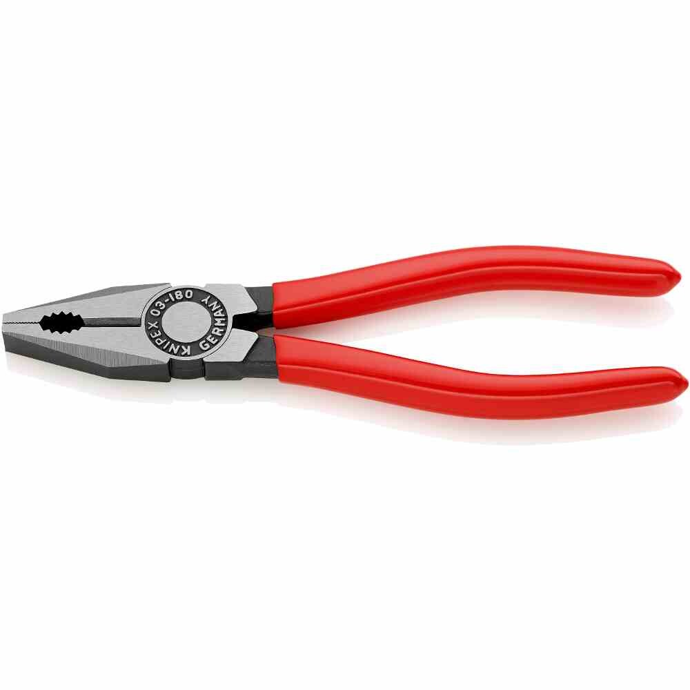 KNIPEX Kombizange, 180mm, Vorstehende Schneide, Isoliert, 1-Komponenten Image