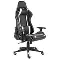 vidaXL Sedia da Gaming Girevole Bianca in PVC