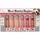 The Balm Lippen Lipstick MeetMatteHughes Vol.14 Long Lasting Liquid Lipsticks Charming 1.2 ml + Sincere 1.2 ml + Thoughful 1.2 ml + Dependable 1.2 ml + Dedicated 1.2 ml + Considerate 1.2 ml