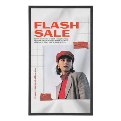 update displays Fenster-Klapprahmen »HardLine« A0 grau, 81x115.8x3.3 cm