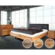 Massivholz »Dolce Vita V« Wildeiche Bett 160x200 cm / Wildeiche stone / V-Factory Metall