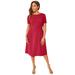 Plus Size Women's Fit & Flare Dress by Jessica London in Classic Red (Size 16 W)