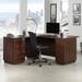 Ebern Designs Raylee L-Shape Executive Desk Wood in Brown | 29.252 H x 59.134 W x 64.567 D in | Wayfair 8EFC6D6C74D04E058CA164539DF77CB1