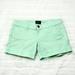 American Eagle Outfitters Shorts | American Eagle Casual Midi Shorts Sz 4seafoam/White Polka Dots Stretch Mid Rise | Color: Green | Size: 4