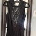Free People Dresses | Black Lace Free People Dress That Is Backlash But Buttons At Top Around Neck! | Color: Black | Size: L