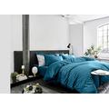 House Babylon Duvet Cover Sets 100% Egyptian Cotton 600 Thread Count Duvets Cover With Fitted Sheet & 2 Pillowcases (Teal, Super King)