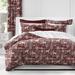 The Tailor's Bed Fox Grove Maroon Cotton Blend 2 Piece Coverlet Set Polyester/Polyfill/Cotton in Red/White | King Coverlet + 2 Queen Shams | Wayfair