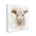 Stupell Industries Baby Lamb Farm Portrait Minimal Shaggy Animal Black Framed Giclee Texturized Art By Verbrugge Watercolor Canvas in White | Wayfair
