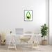 Stupell Industries Morning Avocado w/ Sunrise Modern Shape Abstraction Oversized Stretched Canvas Wall Art By Atelier Posters in Brown | Wayfair