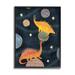 Stupell Industries Dinosaur Astronauts On Space Planets Yellow Stars Stretched Canvas Wall Art By Ziwei Li in Brown | Wayfair af-789_fr_16x20