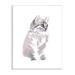 Stupell Industries Grey Shorthair Kitten Portrait Minimal Pet Cat Oversized Wall Plaque Art By Verbrugge Watercolor in Brown | Wayfair