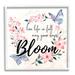 Stupell Industries May Your Day Bloom Quote Blue Butterflies Pink Blossoms Stretched Canvas Wall Art By Ziwei Li in Brown | Wayfair
