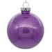 Vickerman 671580 - 4" Lavender Glitter Ball Christmas Tree Ornament (6 pack) (N211086)