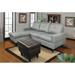 3-Piece Flexible Combination Sectional Sofa Set,Grey Linen(072) - 76" x 61"