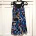 Madewell Dresses | Madewell Gala Snow Blossom Silk Dress | Color: Black/Blue | Size: 4