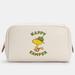 Coach Bags | Coach X Peanuts Cosmetic Case With Woodstock | Color: Cream/White | Size: 6 3/4" (L) X 4 1/4" (H) X 2 1/2" (W)