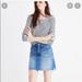 Madewell Skirts | Madewell A-Line Denim Skirt With Raw Chopped Hem | Color: Cream | Size: 26