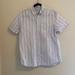 American Eagle Outfitters Tops | American Eagle Striped Buttondown Tees Shirt | Color: Gray | Size: M