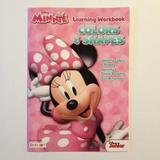 Disney Toys | Disney Minnie Mouse Colors & Shapes Learning Workbook | Color: Tan/Cream | Size: 31 Double Sided Pages